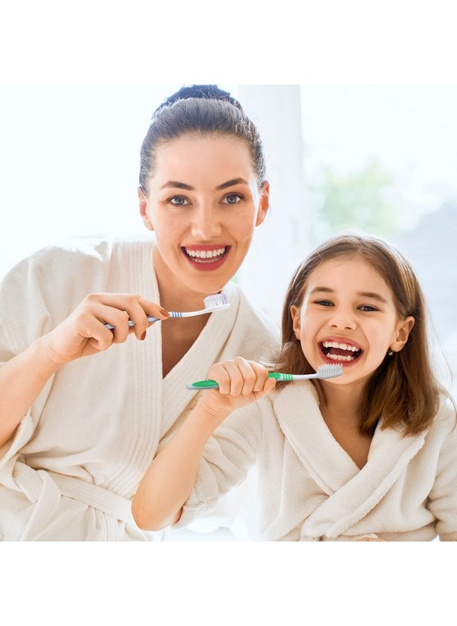 Honeydak 200 Packs Bulk Toothbrushes Individually Wrapped Manual Disposable Travel Toothbrush Set Made with a Medium Soft Large Brush Head Multiple Colors