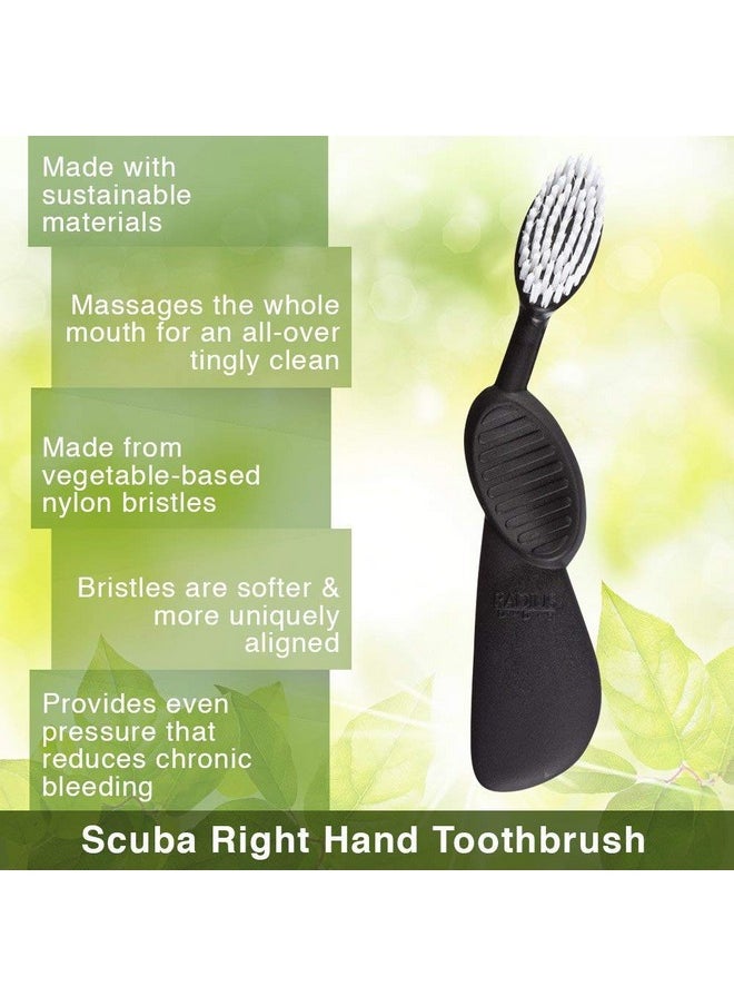 Radius Toothbrush Flex Brush Right Hand Black/Yellow 1 Unit | BPA Free and ADA Accepted | Designed to Improve Gum Health and Reduce The Risk of Gum Disease