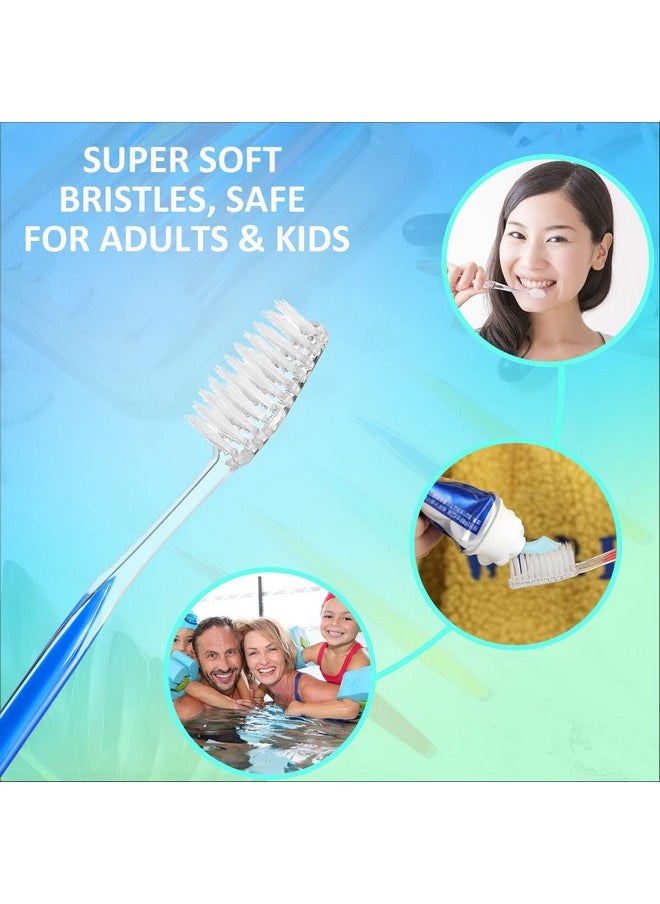 600 Pcs Individually Wrapped Toothbrush Set Medium Soft Bristle Toothbrushes Bulk Packed Disposable Tooth Brush Travel Manual Toothbrush for Hotels Travel Adults Guest, 6 Colors