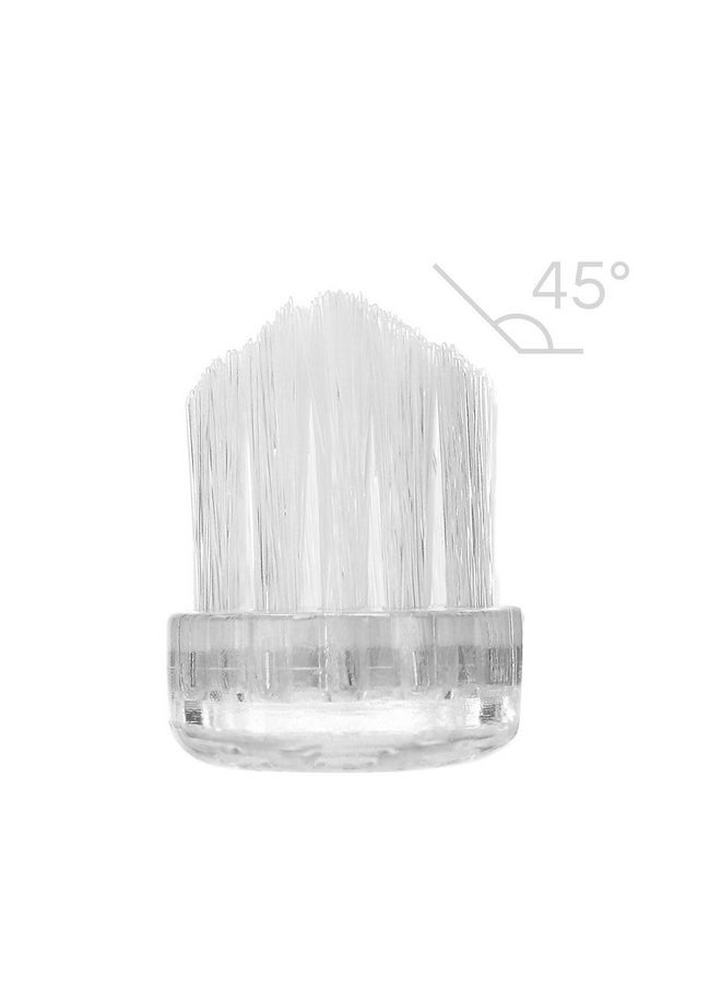 Supersmile New Generation Toothbrush w/ Patented 45° Soft Nylon Bristles - Whitening Tooth Brush w/ Ergonomic Handle Guarantees ADA Recommended Brushing Angle for Adults & Children (Clear),1 Count