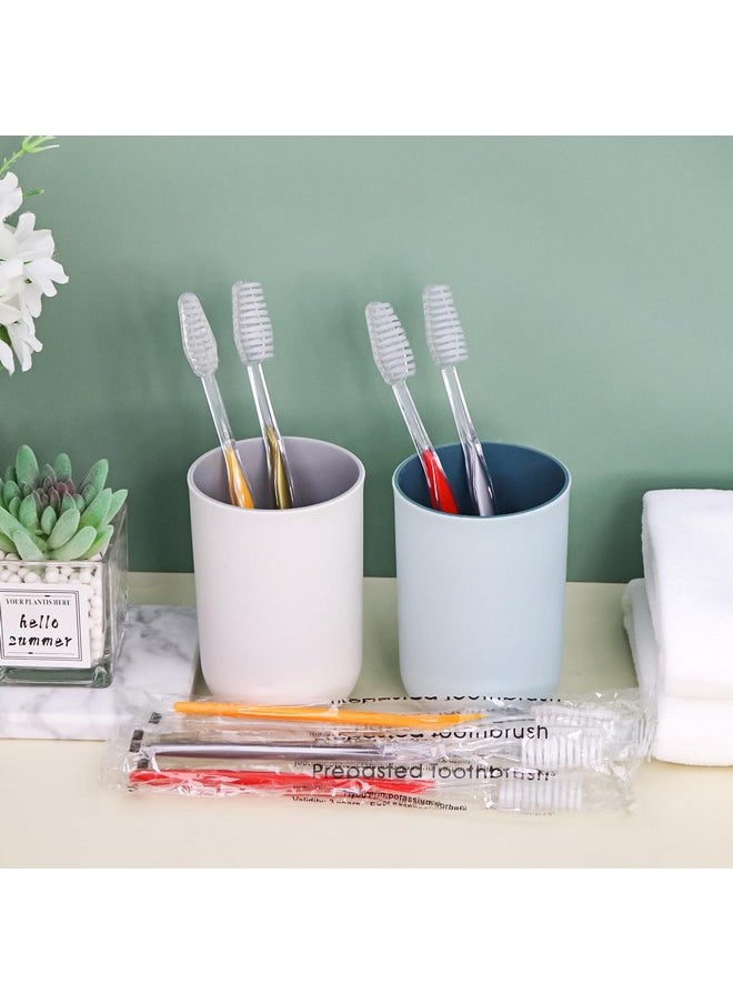 HQSLsund 500pcs Prepasted Disposable Toothbrushes Bulk Individually Wrapped Pre Pasted Soft Bristle Tooth Brush Set Travel Toothbrushes for Homeless Gift Hotel Camping Travel