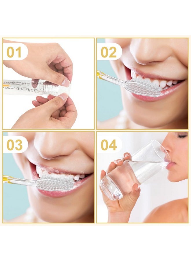 HQSLsund 500pcs Prepasted Disposable Toothbrushes Bulk Individually Wrapped Pre Pasted Soft Bristle Tooth Brush Set Travel Toothbrushes for Homeless Gift Hotel Camping Travel