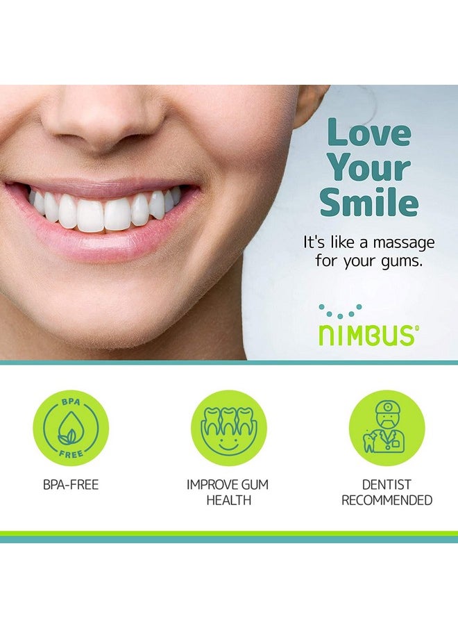NIMBUS Extra Soft Toothbrushes (Regular Head) Periodontist Design Tapered Bristles for Sensitive Teeth and Receding Gums, Individually Wrapped Plaque Remover Travel Toothbrush (10 Pack, Colors Vary)