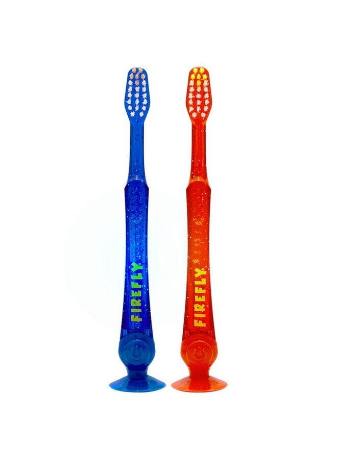 FIREFLY Light-up Timer Toothbrush with Suction Cup, 2 Count