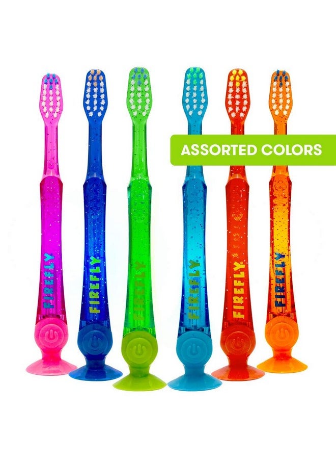 FIREFLY Light-up Timer Toothbrush with Suction Cup, 2 Count
