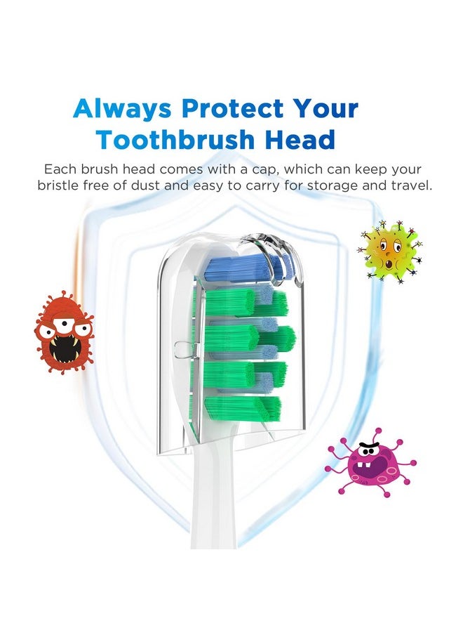 Replacement Brush Heads for 2023 Waterpik Sensonic Toothbrush, with Covers, Compact, White, 5 Count