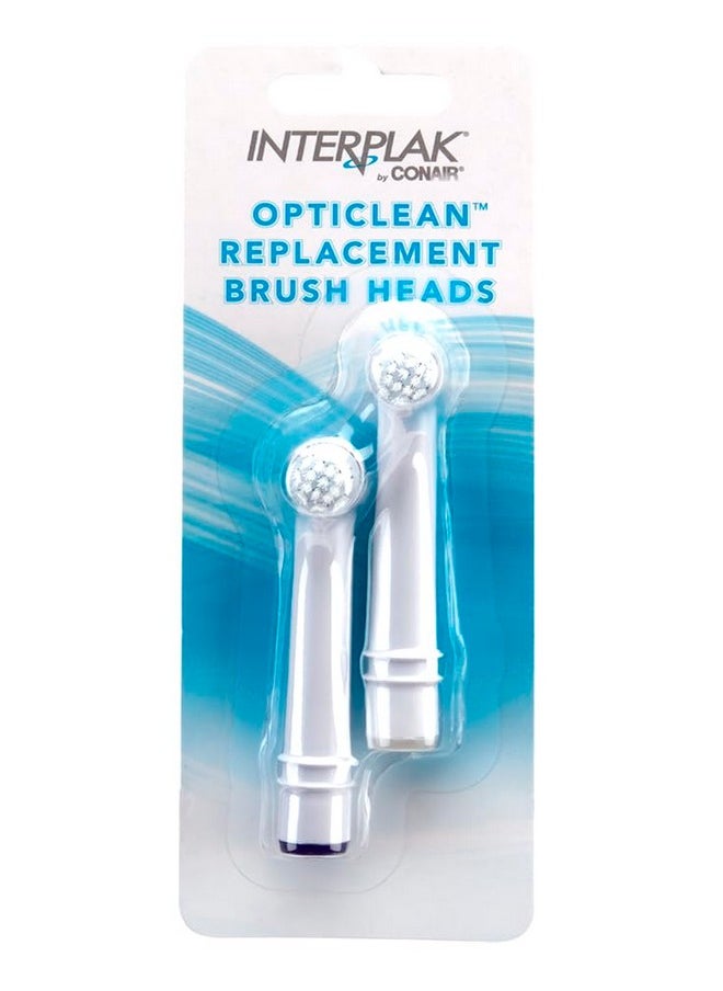 Interplak by Conair OptiClean Replacement Power Plaque Remover Brush Heads, Color May Vary