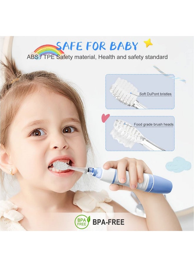 TEETECK 5 Pack Kids Toothbrush Replacement Heads Compatible with SEAGO- 513/977/EK6,Compatible with Brush-Baby WildOnes/KIDZSONIC（Not BabySonic Series）,Compatible with Dada-Tech-BB1/977/K6