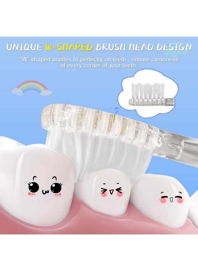 TEETECK 5 Pack Kids Toothbrush Replacement Heads Compatible with SEAGO- 513/977/EK6,Compatible with Brush-Baby WildOnes/KIDZSONIC（Not BabySonic Series）,Compatible with Dada-Tech-BB1/977/K6