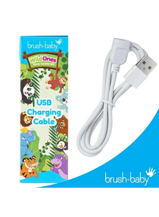 Brushbaby Magnetic USB Charging Cable for WildOnes Rechargeable Sonic Toothbrushes.