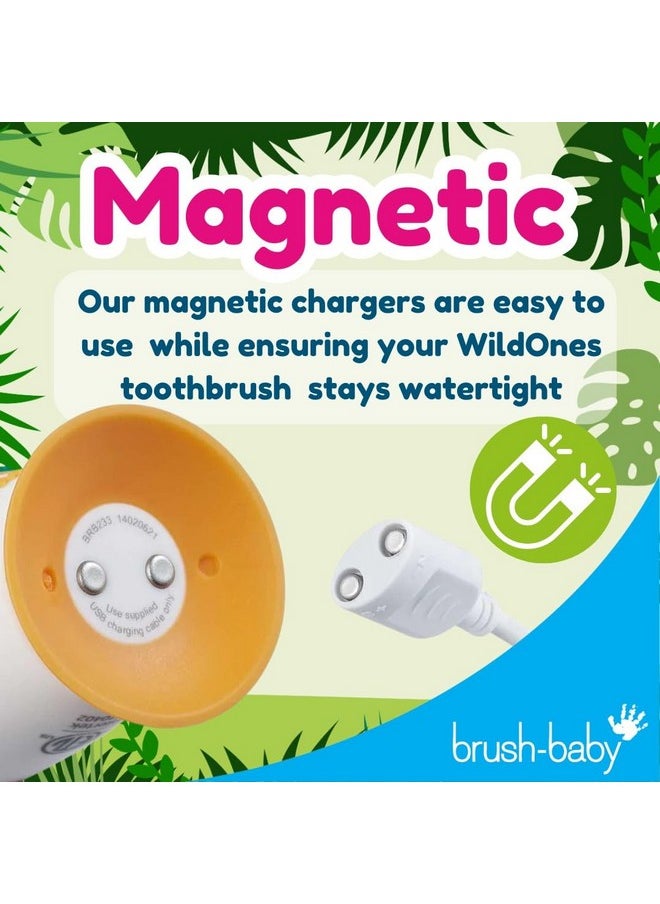 Brushbaby Magnetic USB Charging Cable for WildOnes Rechargeable Sonic Toothbrushes.