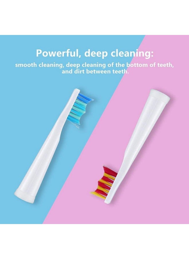 5pc Toothbrush Heads Compatible with Fairywill D7/D8/FW507/508, 551/917/959/D1/D3 (White)