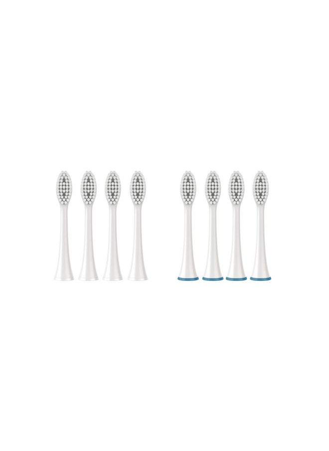 Pursonic Standard Replacement Brush Heads for Dazzlepro Elements Toothbrush & AquaSonic Black, AquaSonic Vibe, AquaSonic Duo pro, AquaSonic Black Series pro (8 Pack)