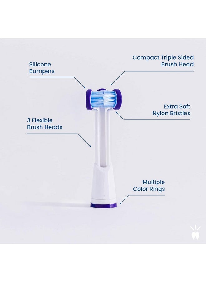 Compatible with Philips Sonicare® ONLY - Replacement Toothbrush Heads - Fits ONLY DiamondClean, Flexcare+, HealthyWhite+, 2 Series Plaque Control, 3 Series Gum Health (Extra Soft Bristles - 3 Pack)