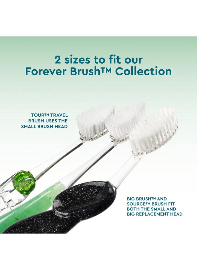 RADIUS Toothbrush Replacement Brush Heads 2-Count Improve Gum Health & Reduce Gum Issues - Soft - Pack of 3