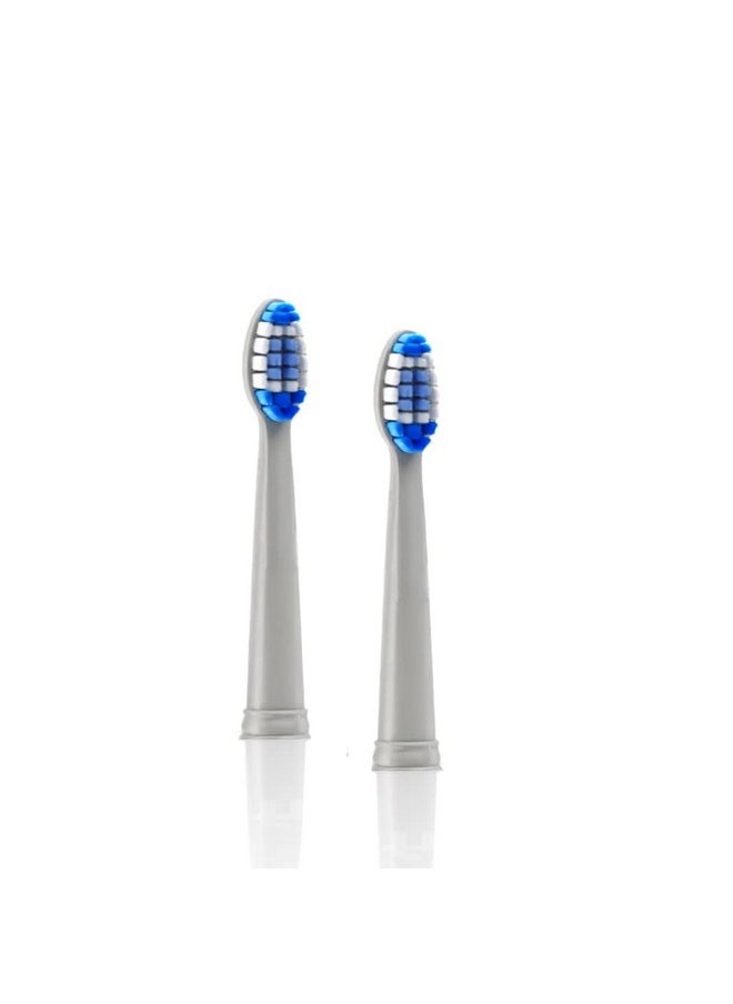 Pop Sonic Replacement Electronic Toothbrush Heads, Compatible with Go Sonic, USB, Pro Sonic Toothbrushes w/Soft Dupont Tynex Nylon Bristles, 2-Pack