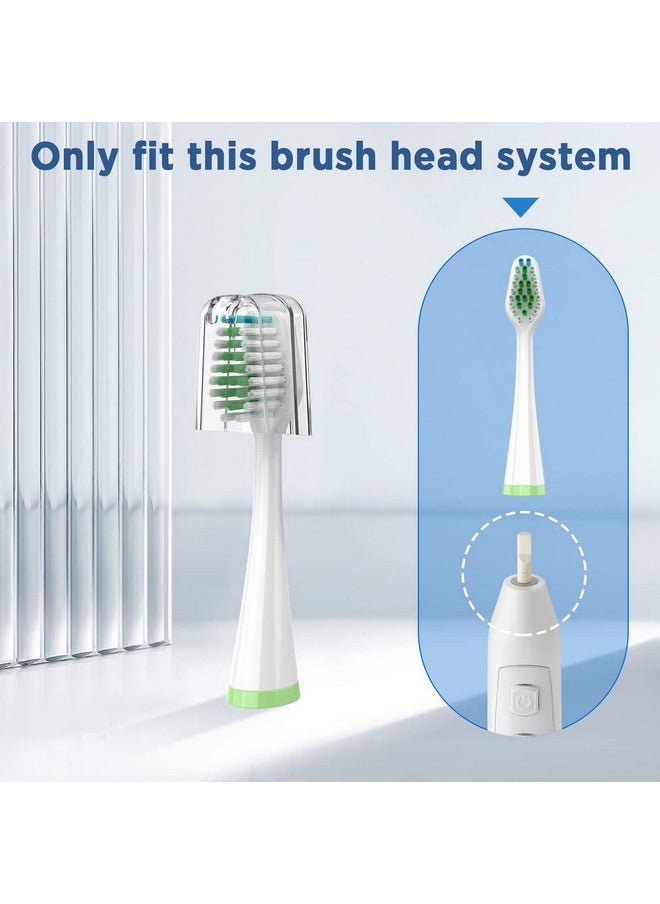 Replacement Toothbrush Heads for Waterpik Complete Care 5.0/9.0 (CC-01/WP-861), with Covers, 5 Count, White