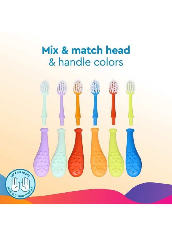 RADIUS Big Kidz Forever Brush Replacement Heads for Children, 6 Years and Up, BPA Free ADA Accepted for Growing Teeth and Gums, 2 Heads - Extra Soft (3 Count)
