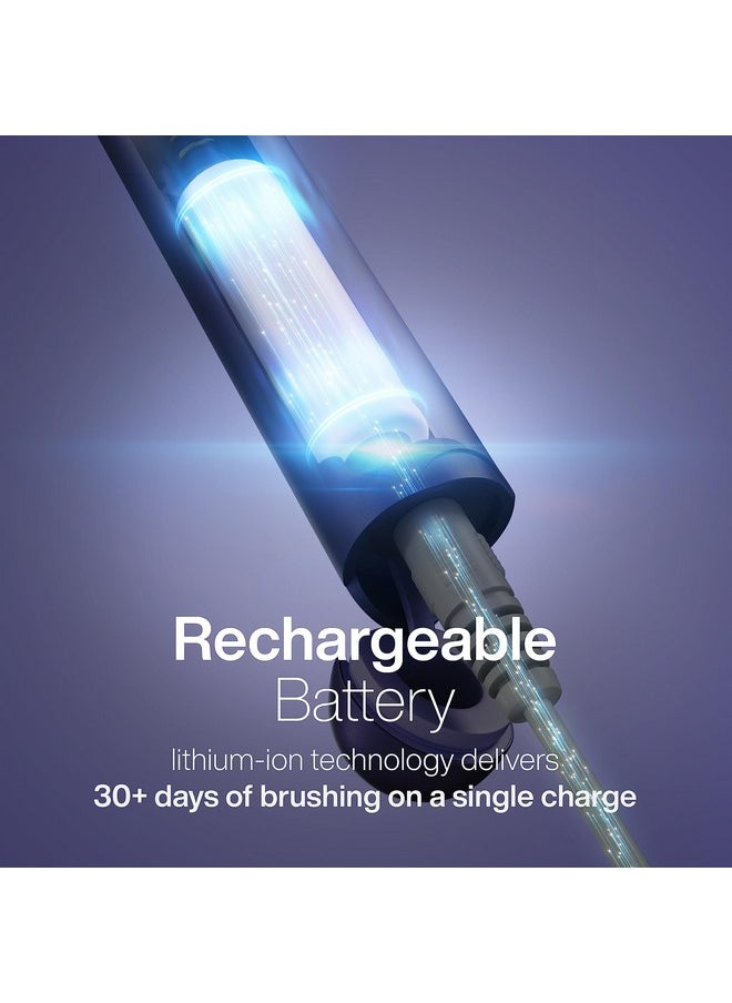 Aquasonic Icon ADA-Accepted Rechargeable Toothbrush | Magnetic Holder & Slim Travel Case | 2 Brushing Modes & Smart Timers | Gentle Micro-Vibrations (Lilac)