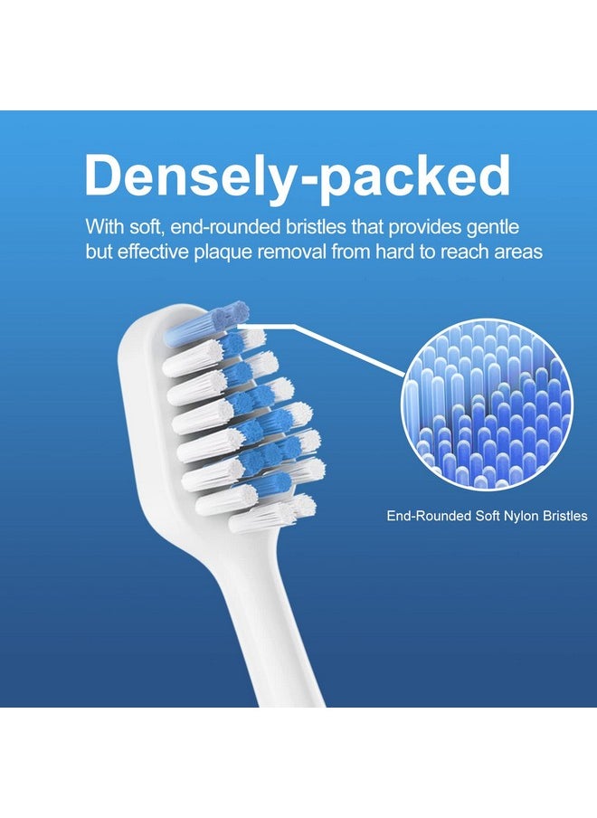 Harobey Replacements Toothbrush Heads for Waterpik Complete Care 5.0/9.0 (WP-861/CC-01), STRB-5WW, Pack of 5, White