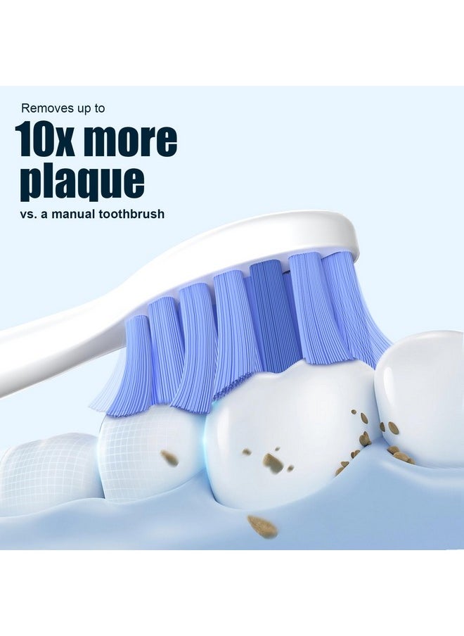 Toptheway Extra Soft Replacement Toothbrush Heads Compatible with Philips Sonicare Optimal Gum Care for Sensitive Teeth G2 C2 C1 4100 Snap-on, 4 Pack