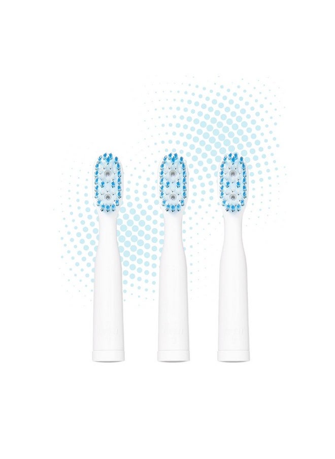Blue Light Toothbrush Head Replacement 3-Pack for Smile Actives Blue Light Toothbrush