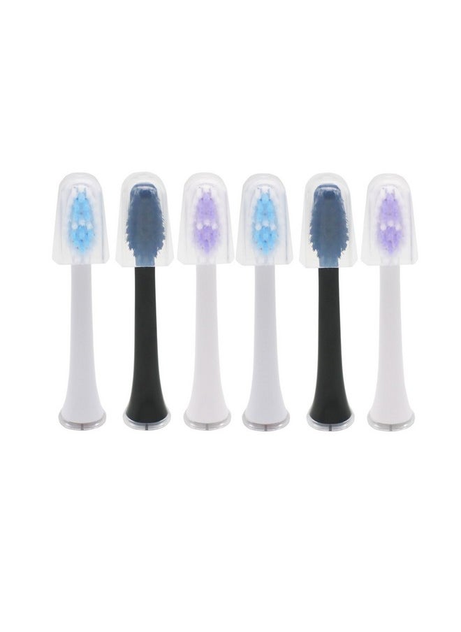 Toothbrush Heads Replacement Compatible for Jetwave Sonic Edge Toothbrush, with Head Cover 6 PCS