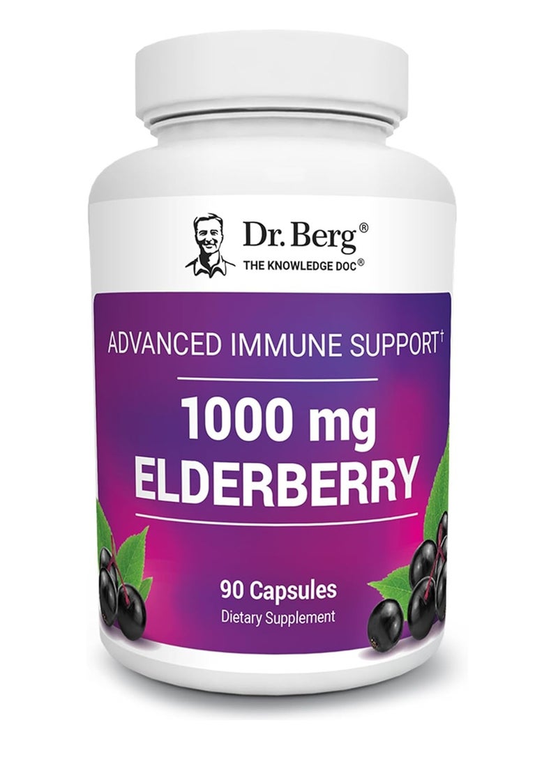 Advanced Immune Support 1000mg Elderberry 90 Capsules