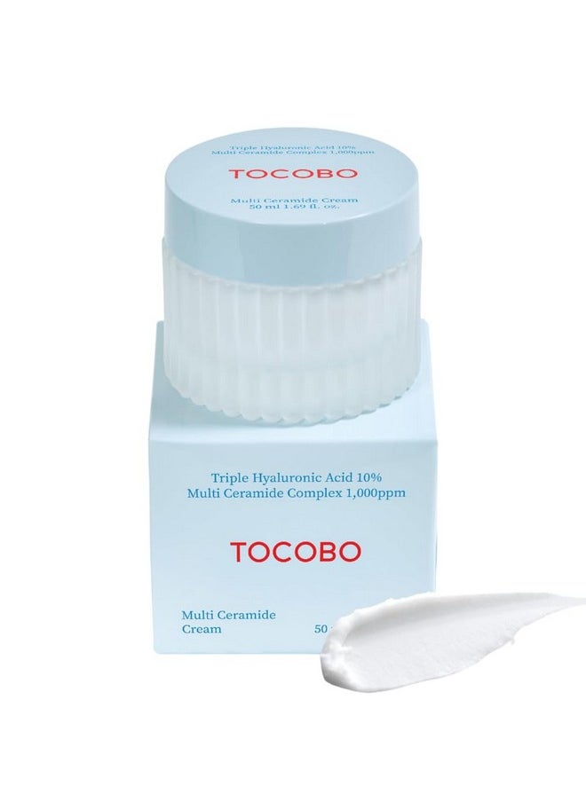 TOCOBO] Multi Ceramide Cream 1.7 Fl oz / 50ml | Moisture cream, Ceramide moisturizer, Korean Skin Care, Natural Ingredients, Sensitive Skin | Cruelty Free, Korean Vegan Cream