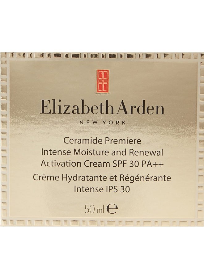Elizabeth Arden Ceramide Premiere Intense Moisture and Overnight Renewal Cream, Face Moisturizer 1.7 Oz
