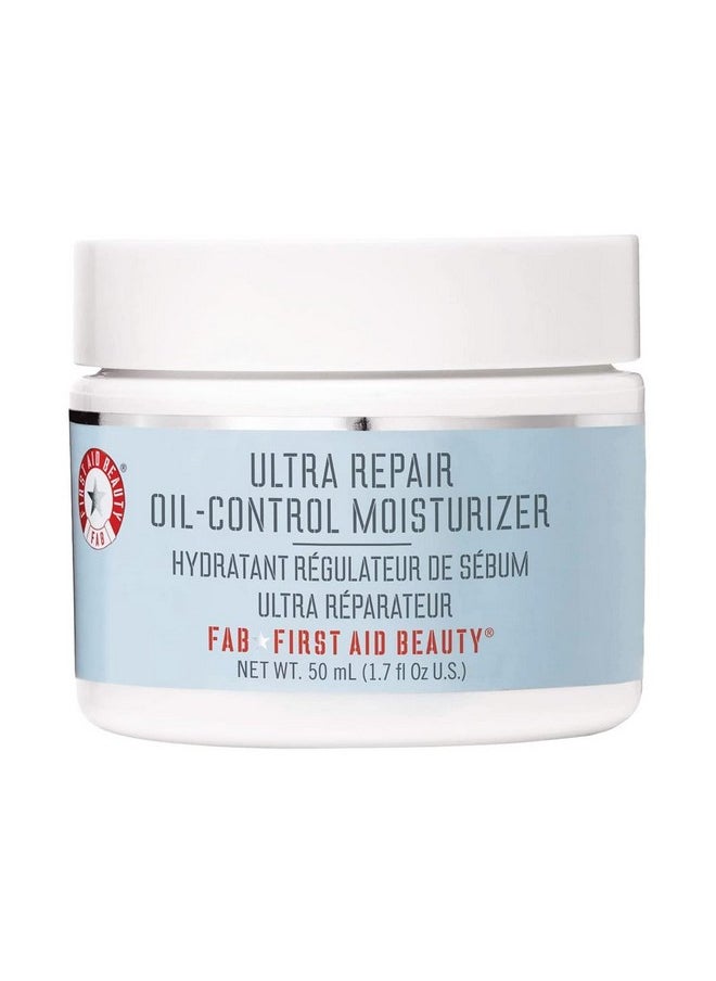 First Aid Beauty - Ultra Repair Oil-Control Moisturizer, Weightless Hydrating Mattifying Cream, Helps Minimize Pores for All Day Shine-Free Skin, Alcohol & Oil Free, Safe for Sensitive Skin, 1.7 oz
