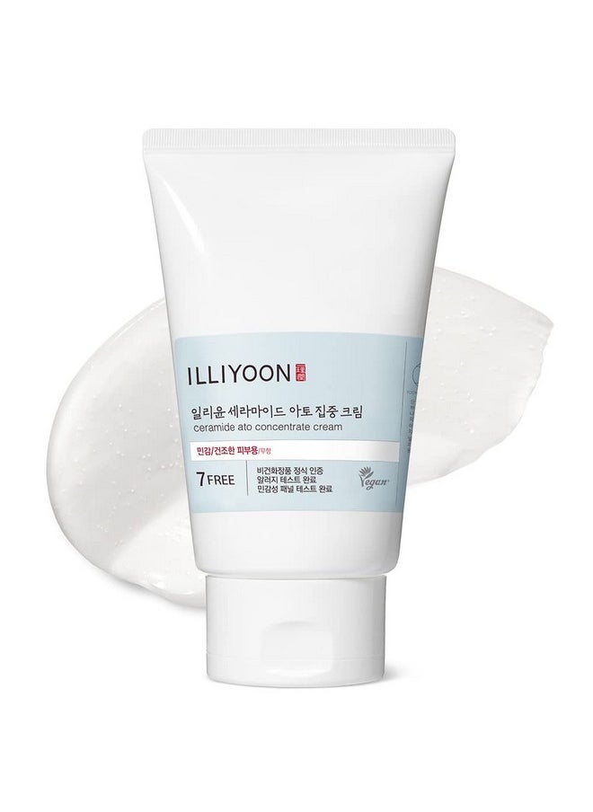 Illiyoon Ceramide Ato Concentrate Cream | Face Moisturizer for Dry & Sensitive Skin, 100hr Lasting Hydration, For Face & Body, Gentle for Infants, Skin Barrier Repair, Vegan Certified, 6.76 fl.oz.