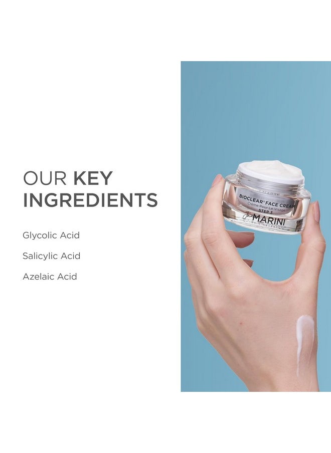 Jan Marini Skin Research Bioclear Face Cream - Face Cream with Glycolic, Salicylic & Azelaic Acid - Skincare Lotion to Support Redness Relief - 1 oz