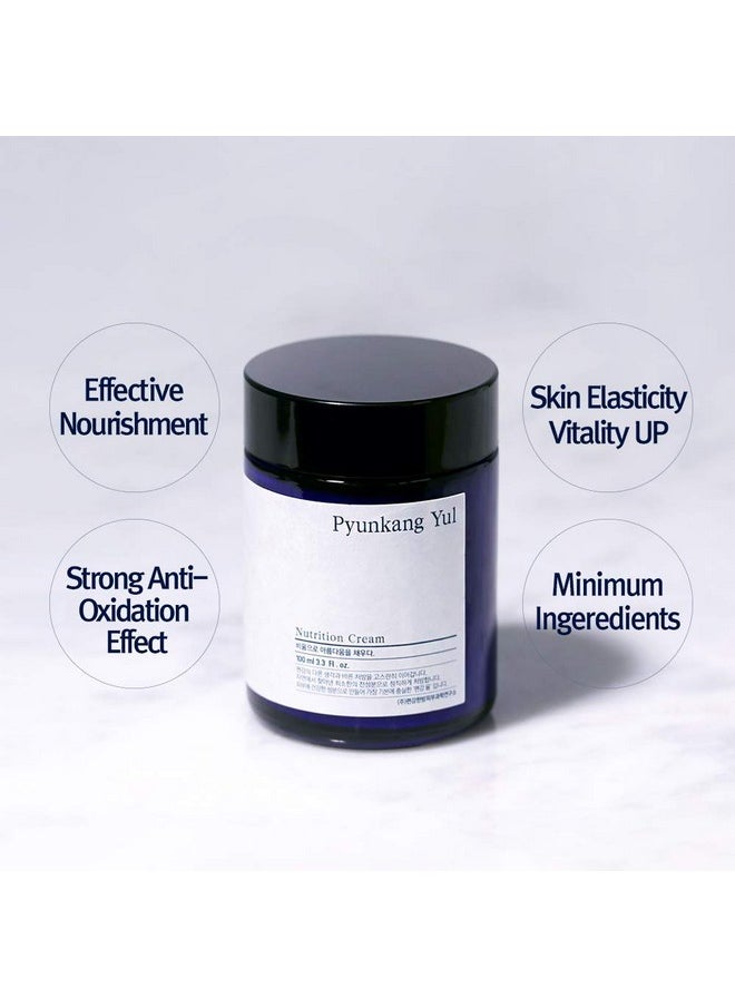 PYUNKANG YUL Nutrition Cream - Korean Skin Care Face Cream - Facial Moisturizer for Dry and Combination Skin Types - Healthy Natural Ingredients Shea Butter, Macadamia Deeply Moisturize Skin 3.4 Fl oz