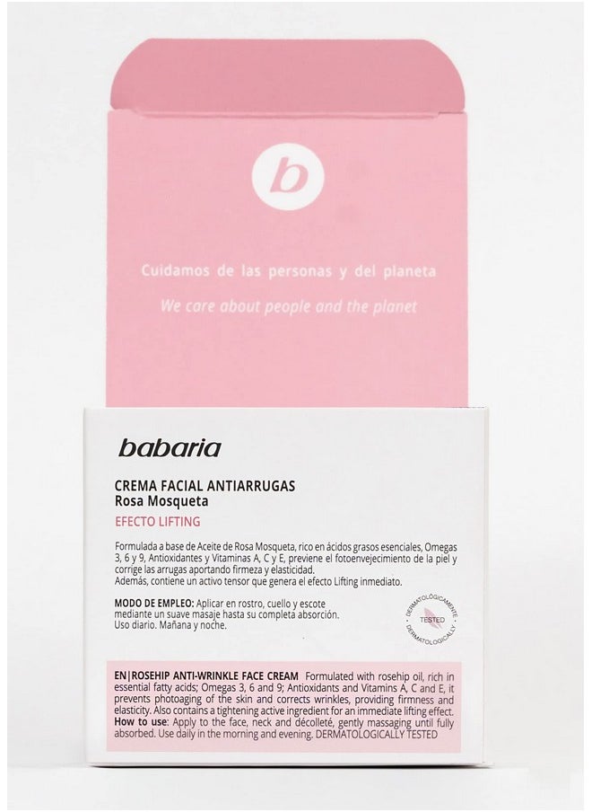 Babaria Rosa Mosqueta Facial Antiarrugas Efecto Lifting 50Ml