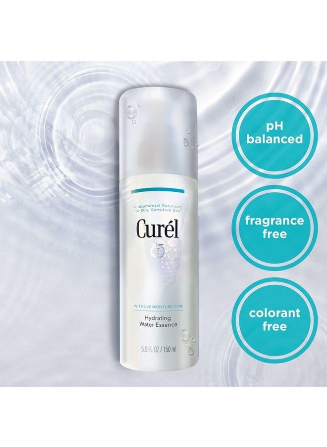 Curel Japan Skin Care Hydrating Water Essence Toner, Water Based Face Moisturizer for Dry Skin, Serum for Face, 5 oz