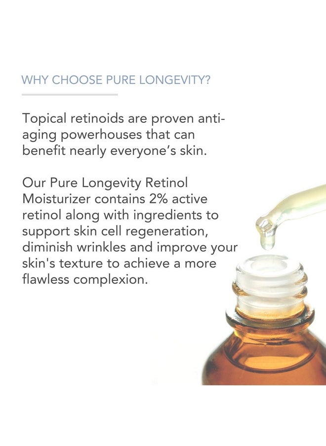 Pure Body Naturals Retinol Moisturizer, 1.7 Ounces - Moisturizing Retinol Cream for Face, Age Defying Eye Cream for Wrinkles and Lines with Hyaluronic Acid, Shea Butter, and Jojoba Oil