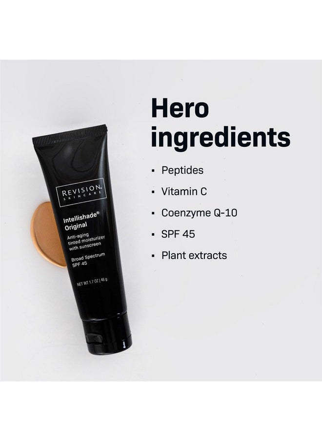 Revision Skincare Intellishade® Original, Anti Aging Tinted Daily Moisturizer with SPF, Anti Wrinkle with Peptides and Vitamin C, 1.7 oz