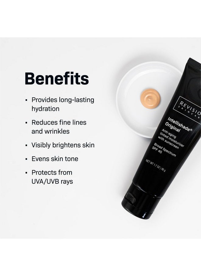 Revision Skincare Intellishade® Original, Anti Aging Tinted Daily Moisturizer with SPF, Anti Wrinkle with Peptides and Vitamin C, 1.7 oz
