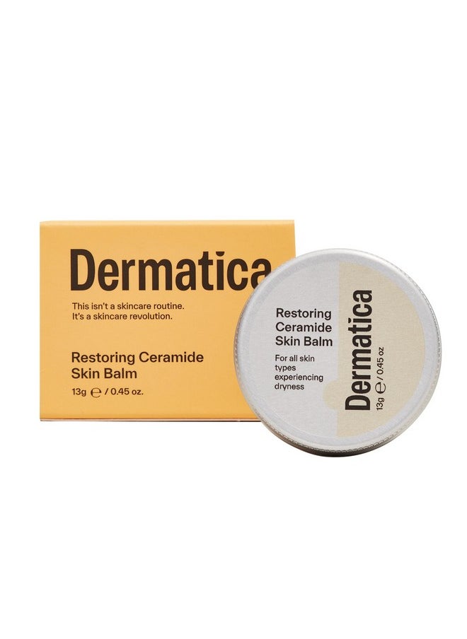 Dermatica Restoring Ceramide Skin Balm | Moisturizes & Repairs Dry Patches I For all Skin Types | Rebalances & Hydrates Dry Skin or Lips | Minimises the Appearance of Pores (13g)