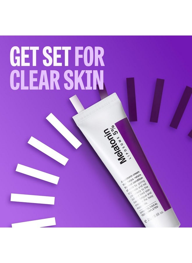 MAXCLINIC Time Return Melatonin Cream | Face Brightening Cream & Face Moisturizer for Dry Skin | Relaxing Face Cream for Women & Men | Melatonin Face Cream for Resilient Skin, 0.88 oz