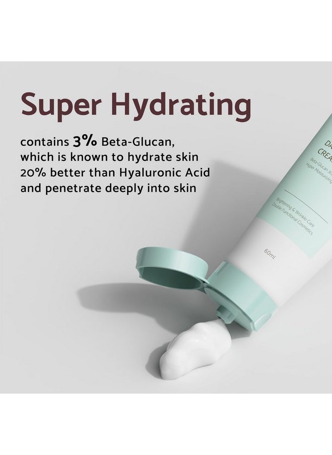 IUNIK Beta-Glucan Vegan Lightweight Non-Sticky Deep Moisture Watery Cream Lotion Daily Moisturizer Quick Absorption Dry Mature Sensitive Fine lines Skin Naturally-Derived Centella Vitamin Korean