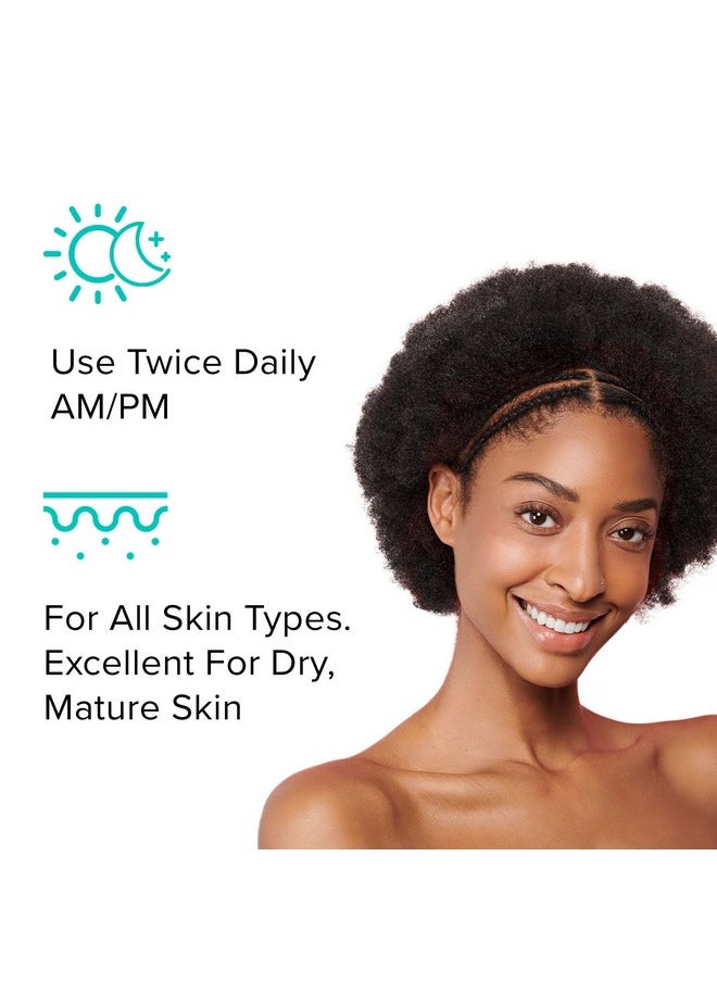 ClarityRx Feel Better Hyaluronic Acid Face Moisturizer, Natural Plant-Based Moisturizing Cream with Jojoba Oil & Hyaluronic Acid for Hydration, Smooths Dry, Aging Skin, Paraben & Cruelty Free (1.7 oz)