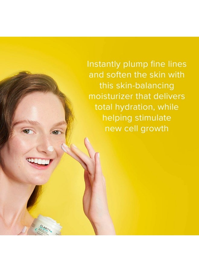 ClarityRx Feel Better Hyaluronic Acid Face Moisturizer, Natural Plant-Based Moisturizing Cream with Jojoba Oil & Hyaluronic Acid for Hydration, Smooths Dry, Aging Skin, Paraben & Cruelty Free (1.7 oz)