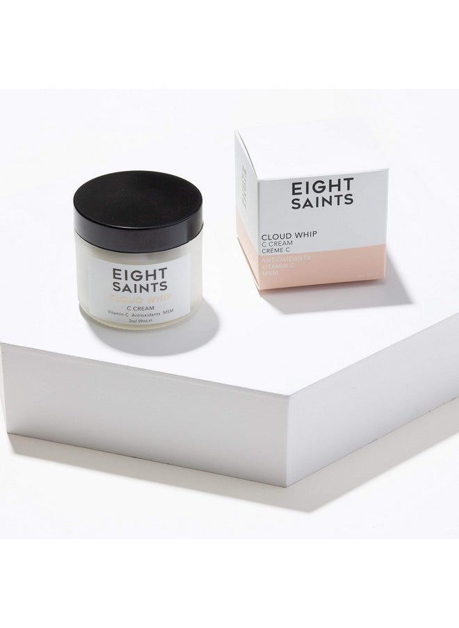 Eight Saints Skincare Cloud Whip Vitamin C Face Moisturizer Day Cream, Natural and Organic Face Cream For Women, Anti Aging Cream For Face To Reduce Fine Lines and Wrinkles, 2 Ounces