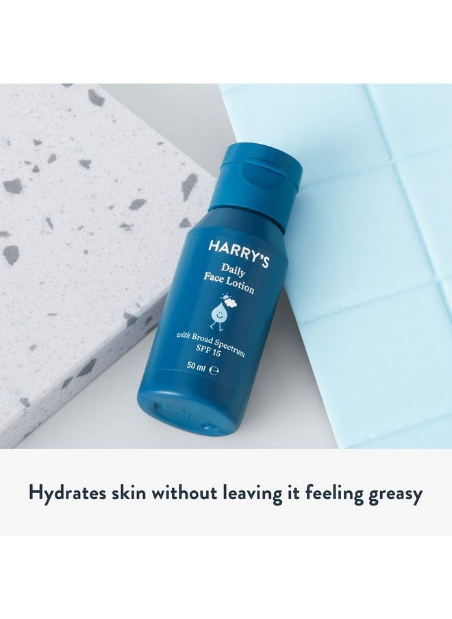 Harry's Face Lotion - Face Moisturizer with SPF 15, 1.7 Fl Oz (Pack of 2)