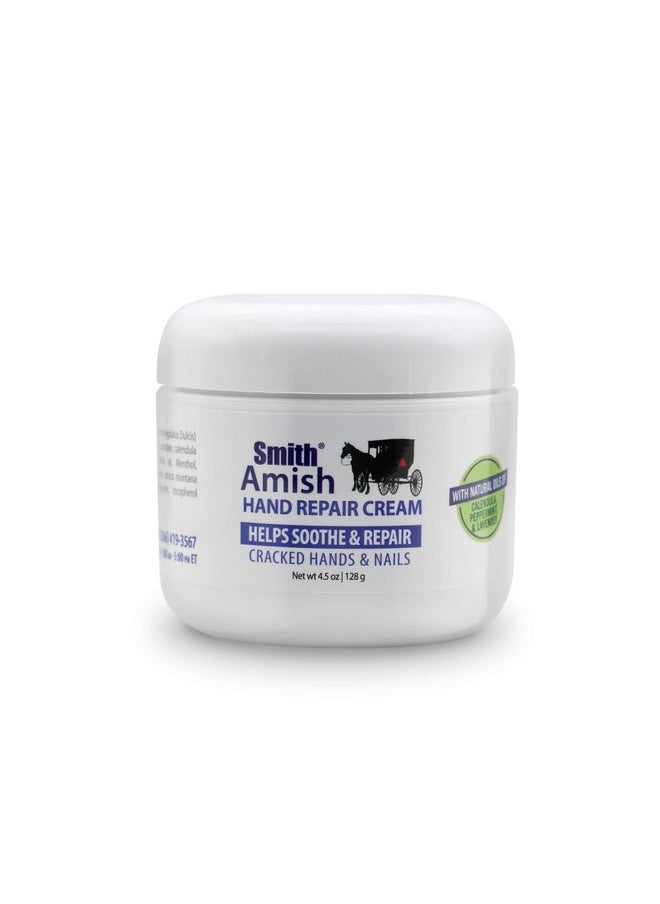 Smith Amish Hand Repair Cream 4.5 oz jar Plus Organic Peppermint Lip Balm.