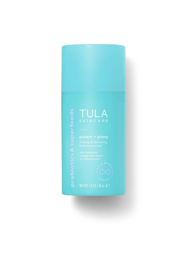 TULA Skin Care Protect + Plump Firming & Hydrating Face Moisturizer - Skincare-First, Daily Ageless Moisturizer, Minimizes the Look of Wrinkles & Fine Lines, 1.6 oz.