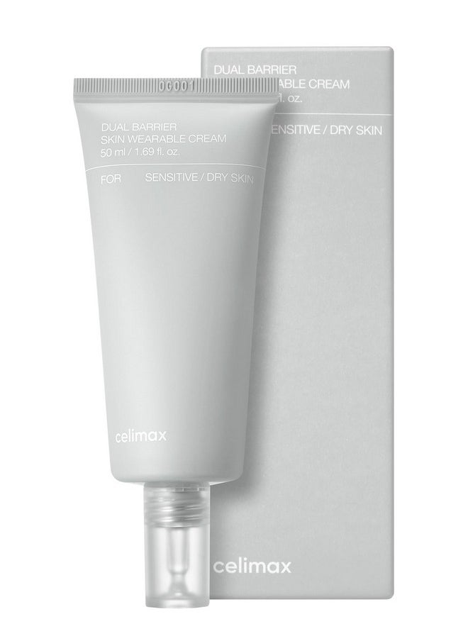 celimax Dual Barrier Skin Wearable Cream | Long Lasting Cream Face Moisturizer with Ceramides, Hyaluronic Acid, Moisturizing, Hydrating, Soothing, Repairing, Day & Night Cream, 50ml