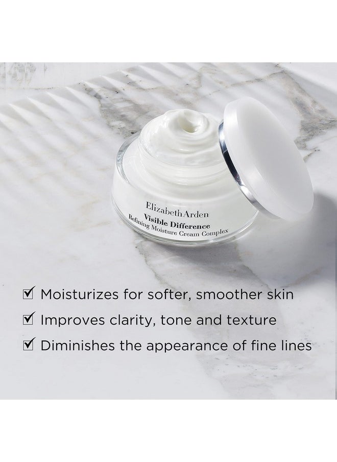 Elizabeth Arden Visible Difference Daily Face Moisturizer Cream Complex, Skincare Gift for Women, Dermatologist & Clinically Tested, 2.5 Oz